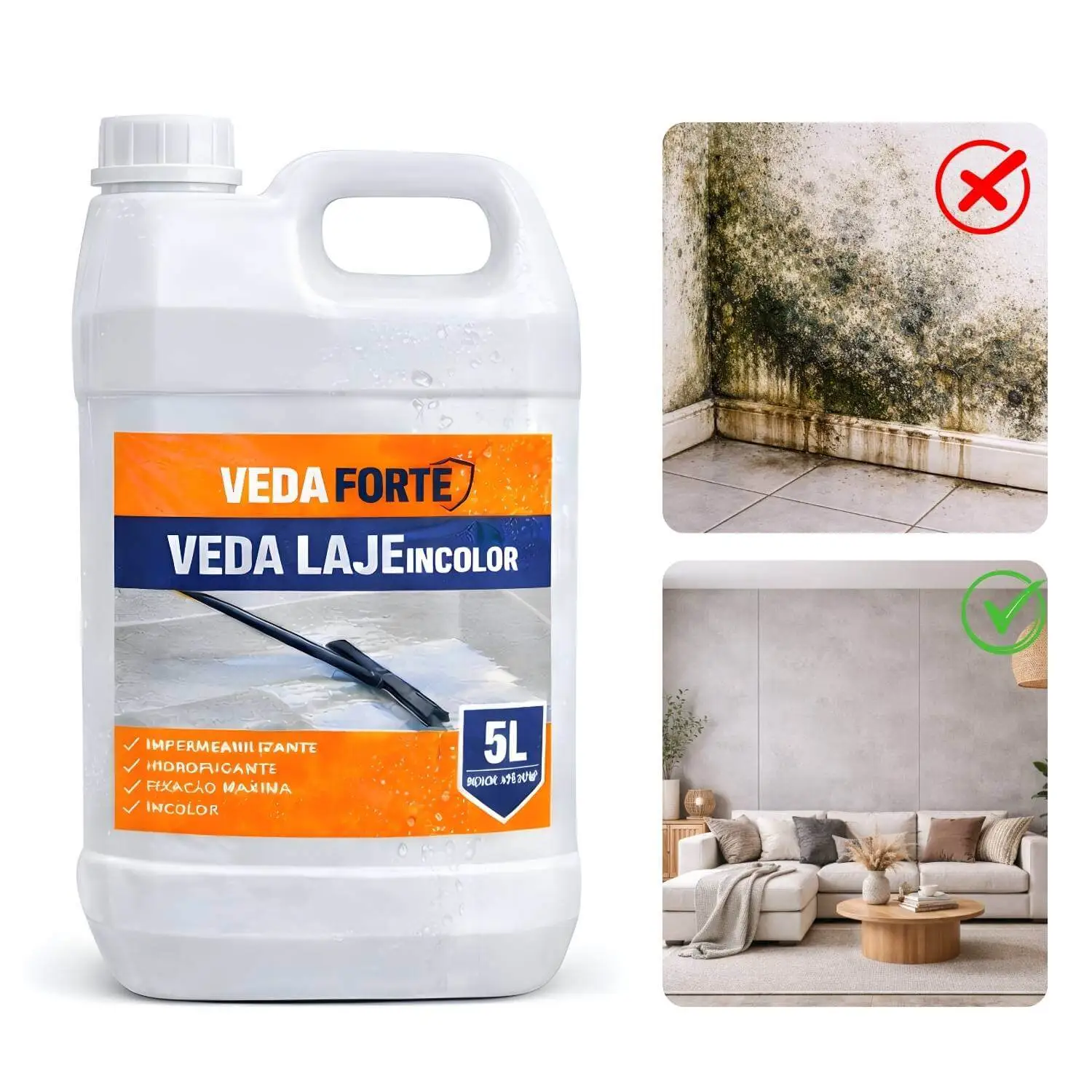 Impermeabilizante Veda Laje 5L incolor